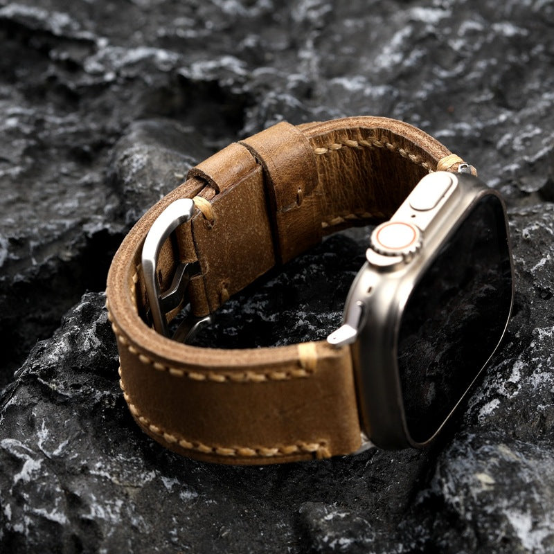 Handmade Horween Leather Apple Watch Strap