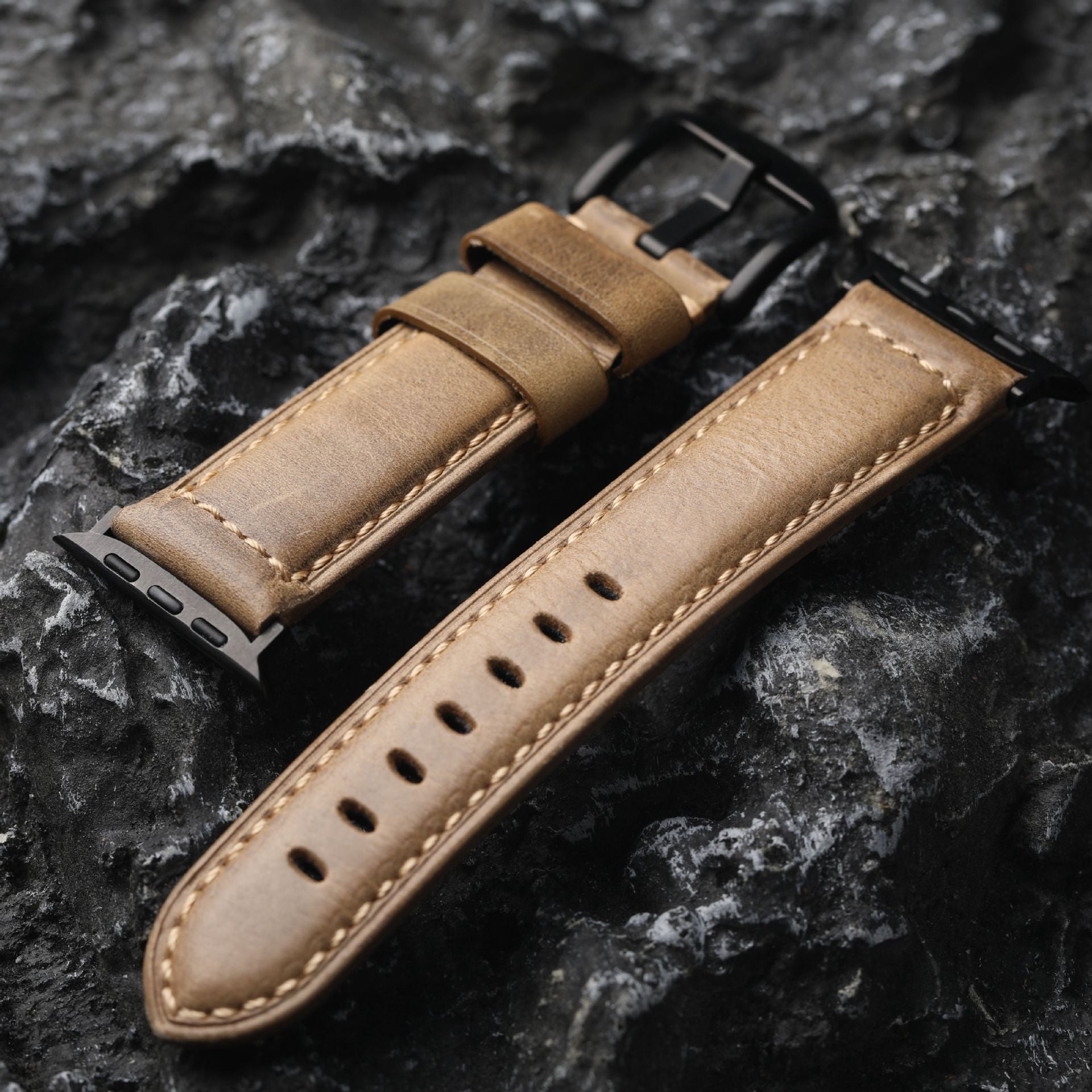 Handmade - Top grain leather Apple Watch Strap