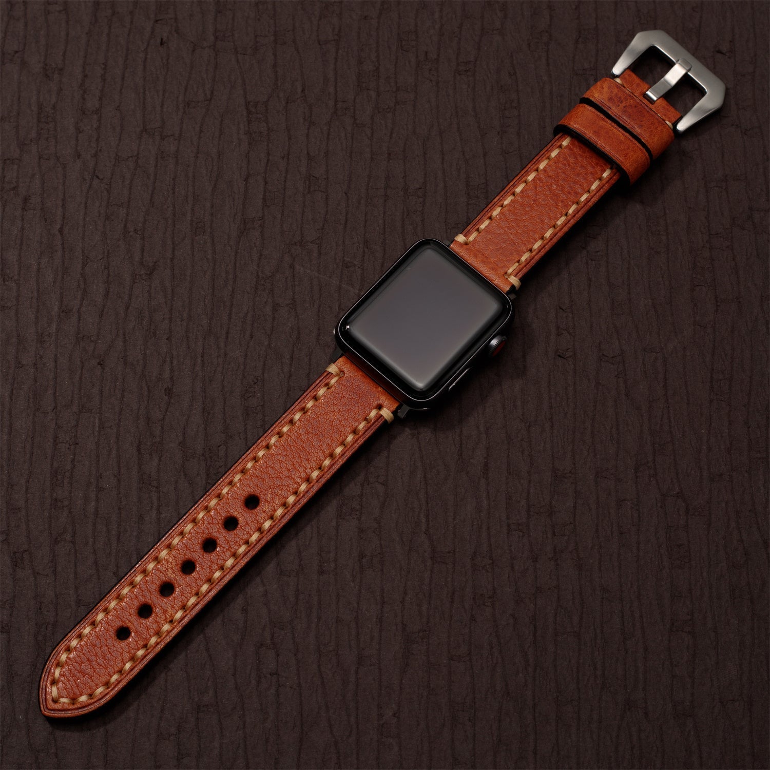 Correa de cuero vintage para Apple Watch: hecha a mano