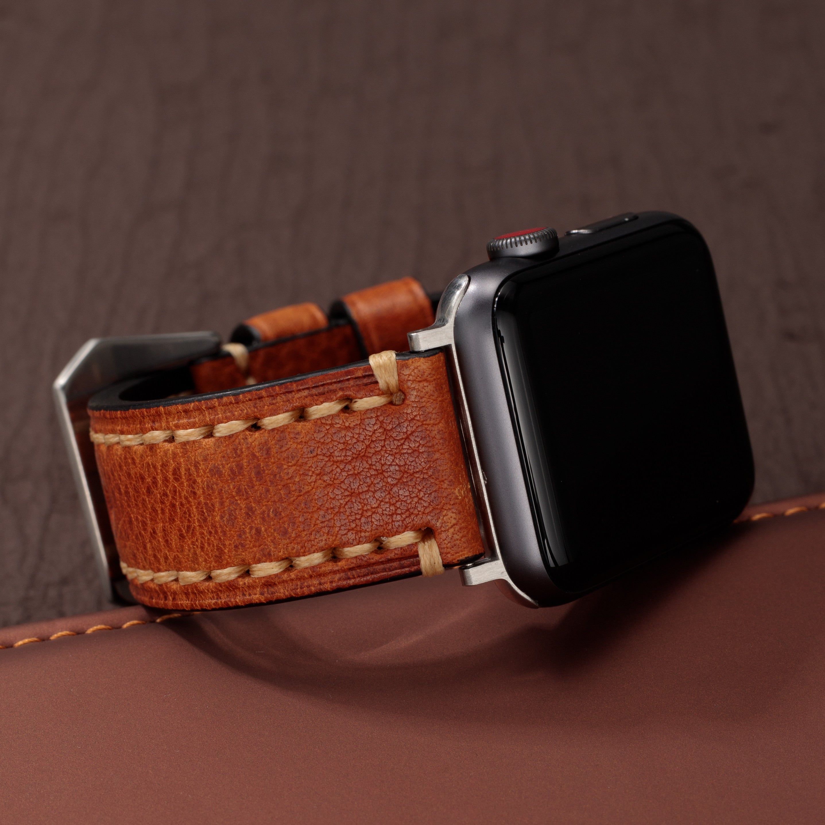 Vintage Lederarmband für die Apple Watch - Handarbeit