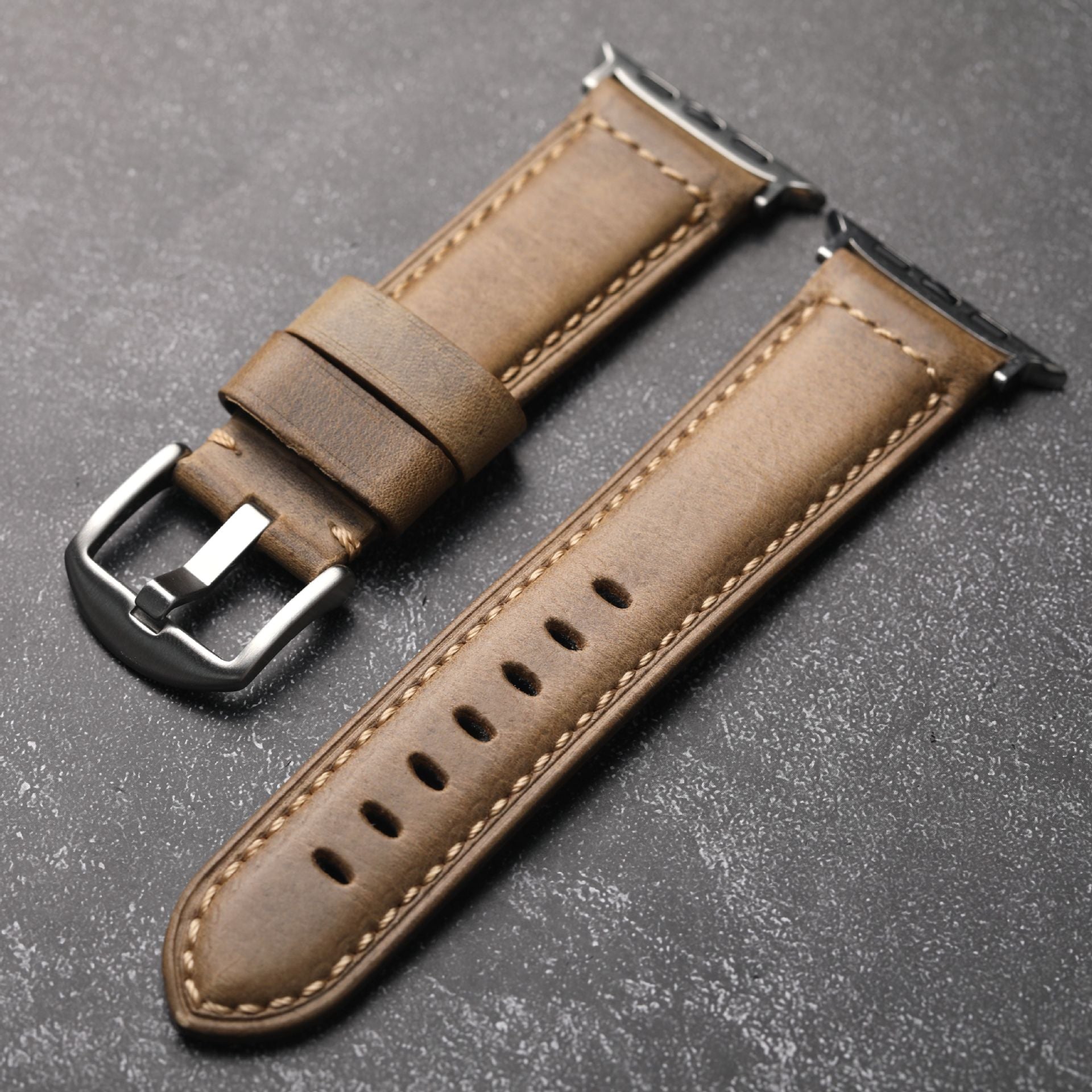 Handmade - Top grain leather Apple Watch Strap