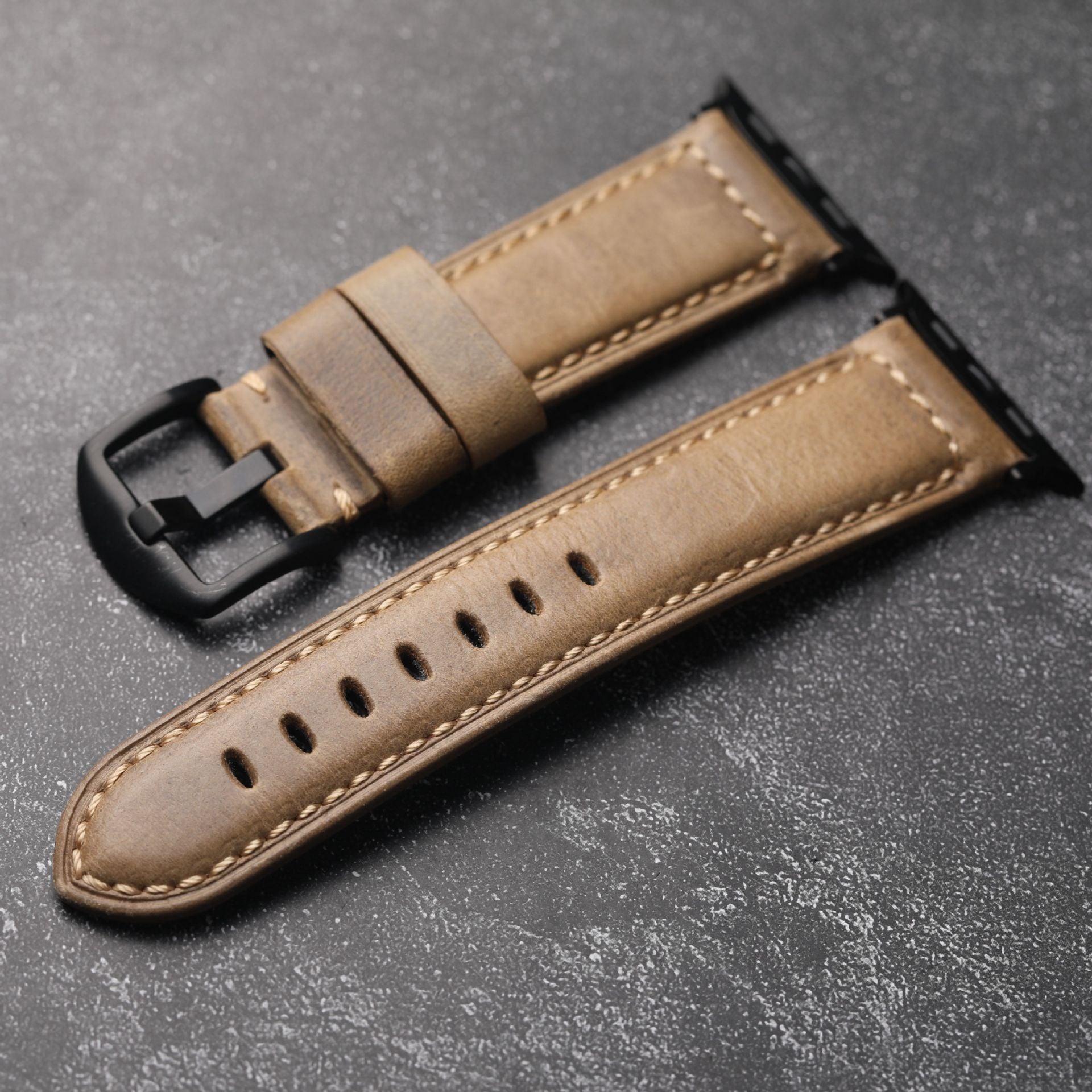 Handmade - Top grain leather Apple Watch Strap