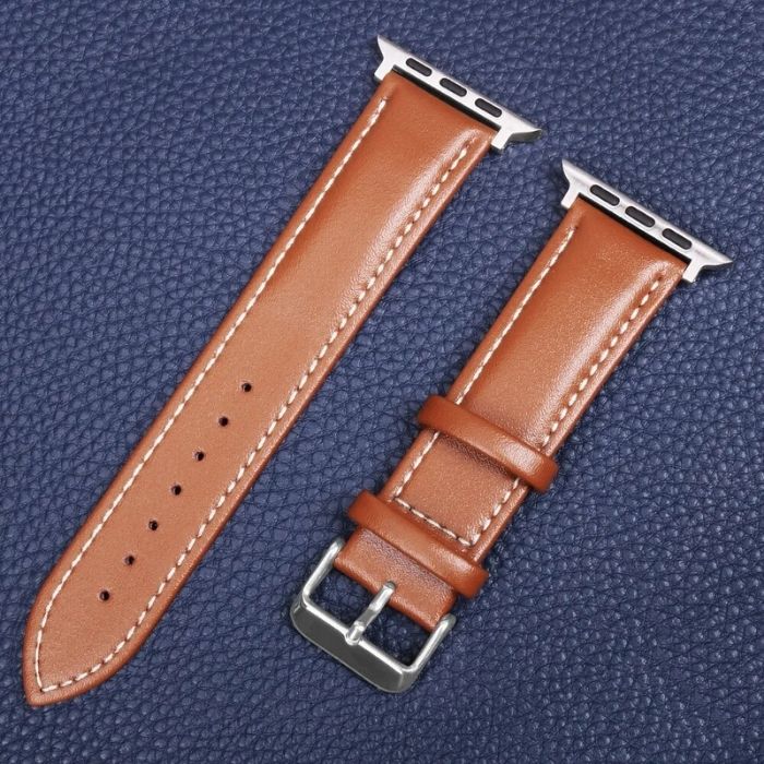 Apple Watch Leather Strap - Premium Leather Brown