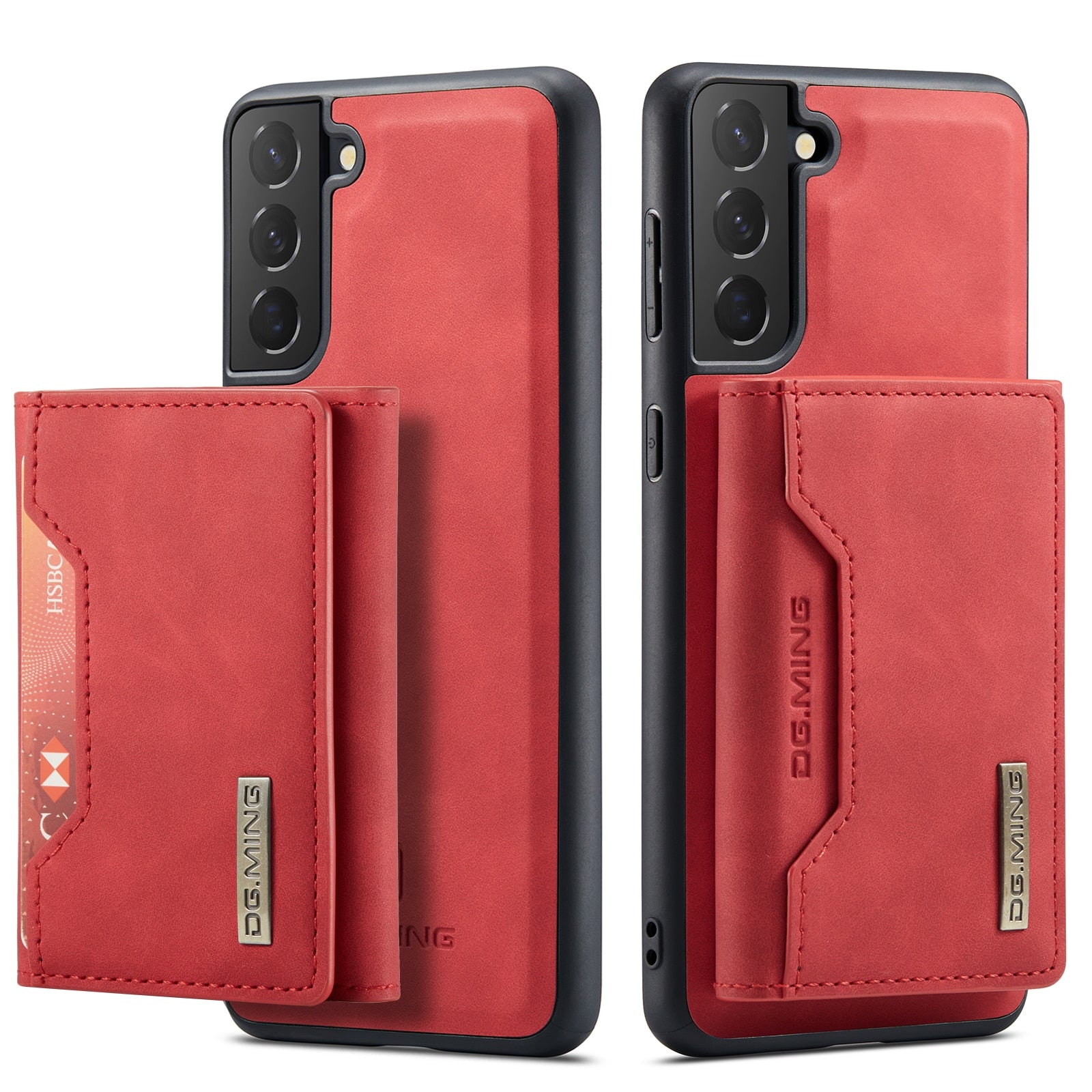 Funda de cuero magnética desmontable 2 en 1 para Samsung Galaxy 