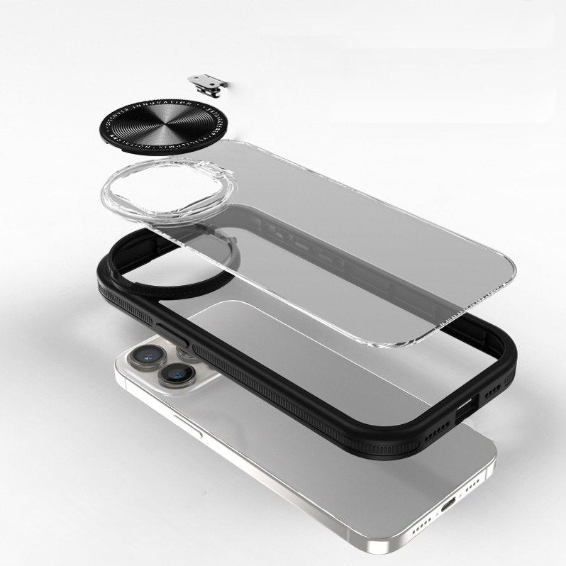 Estuche acrílico con tapa redonda para sujetar lentes - iPhone