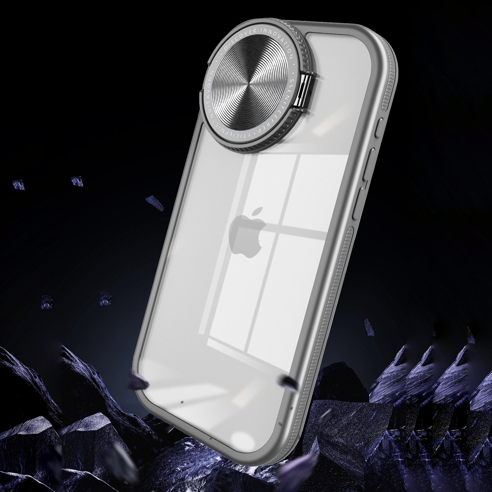 Rundes Flip-Case für Objektive aus Acryl - iPhone