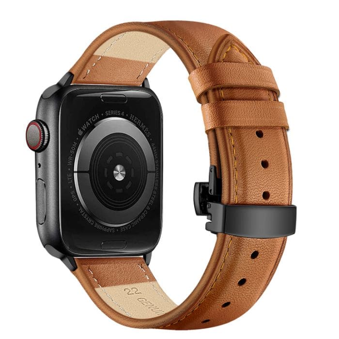 Apple Watch Lederarmband - Echtes Leder Braun