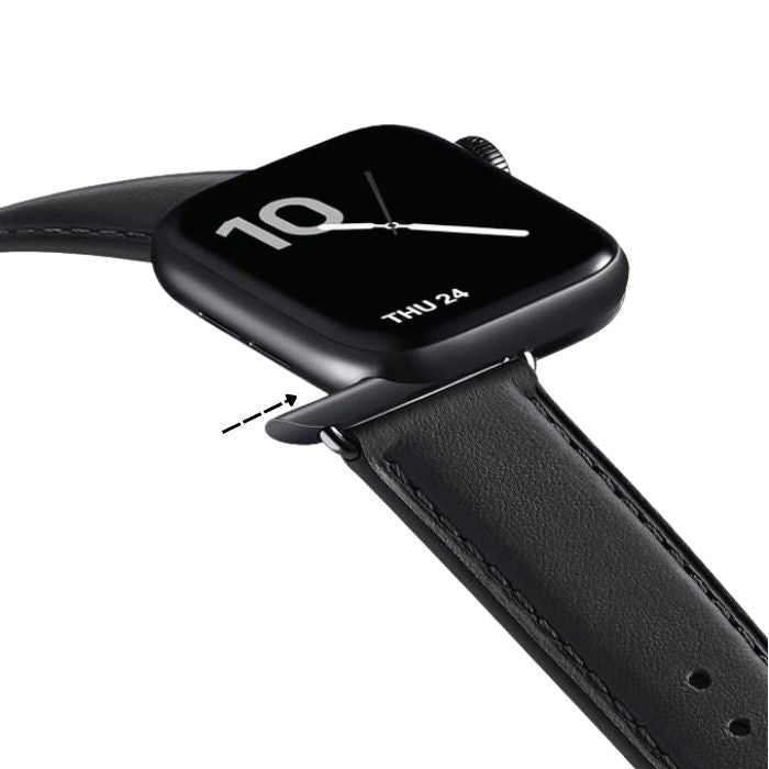 Apple Watch Leather Strap – Black Edition