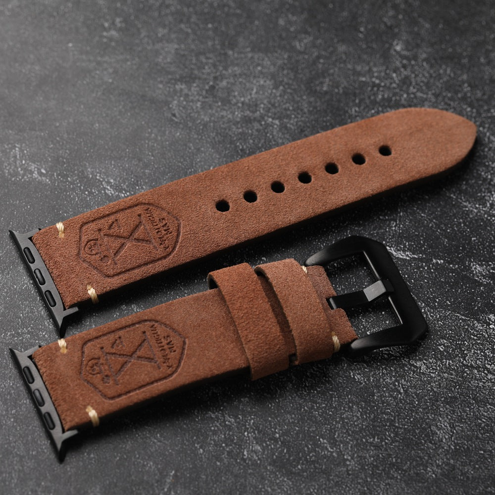 Premium Italian Suede Leather Handmade Watch Strap