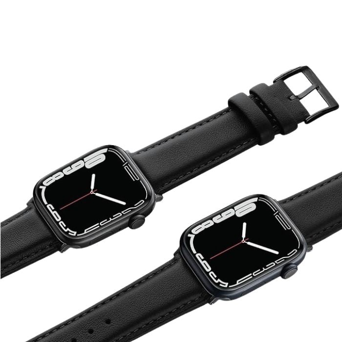 Apple Watch Leather Strap – Black Edition