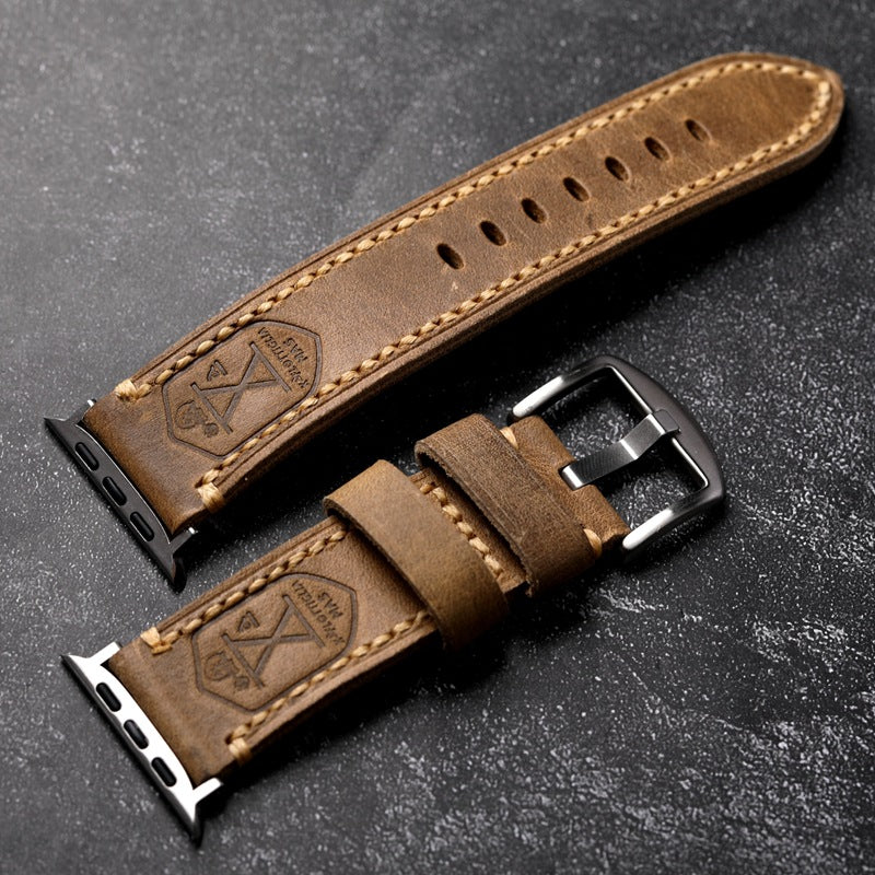 Correa elegante de piel de vaca para Apple Watch