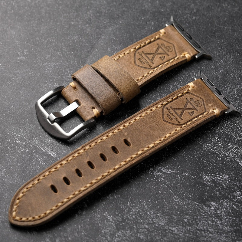 Pristine Cowhide Elegance Apple Watch Band