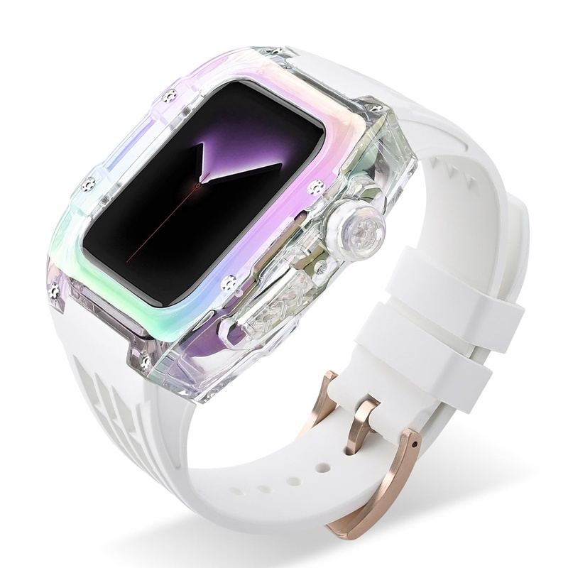 44/45 mm Fashion Illusion Integriertes Schutzarmband für die Apple Watch 