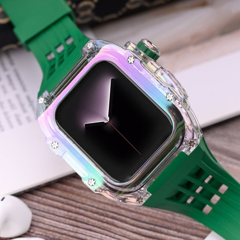 44/45 mm Fashion Illusion Integriertes Schutzarmband für die Apple Watch 