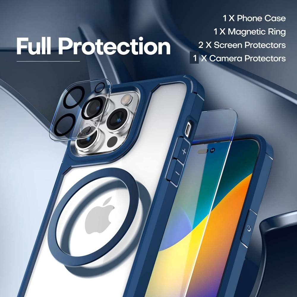 5 in 1 Complete Protection Rugged iPhone Case