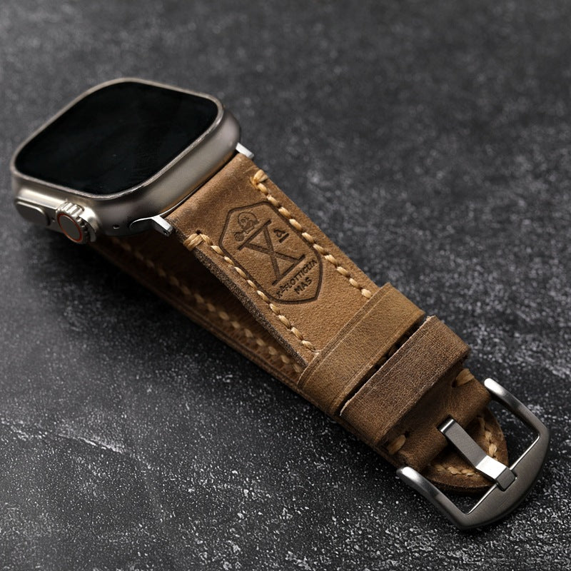 Correa elegante de piel de vaca para Apple Watch