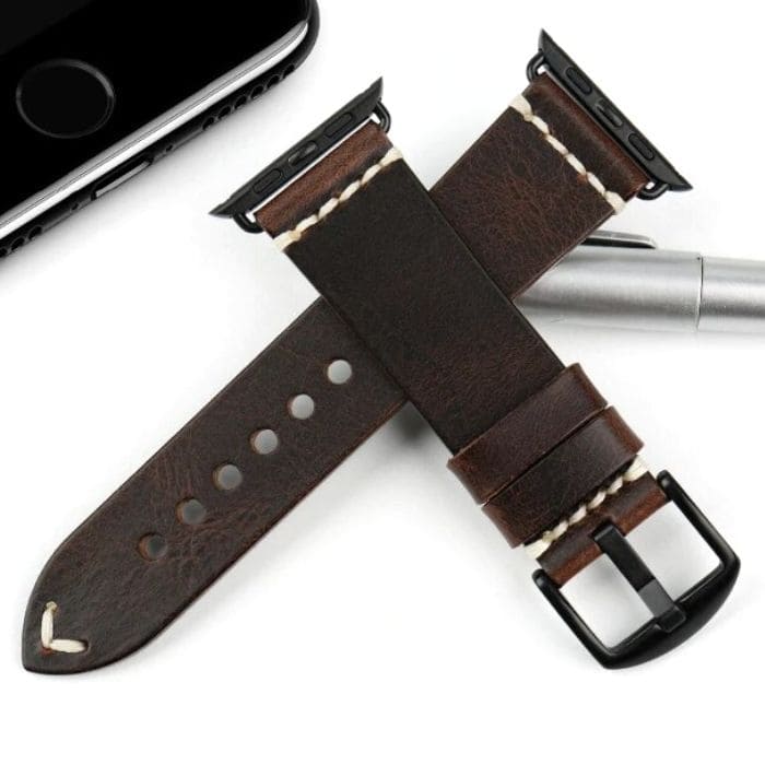 Correa de cuero para Apple Watch: cuero vintage