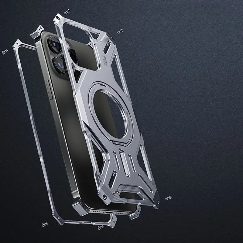 Funda para iPhone con soporte de metal Alloya 