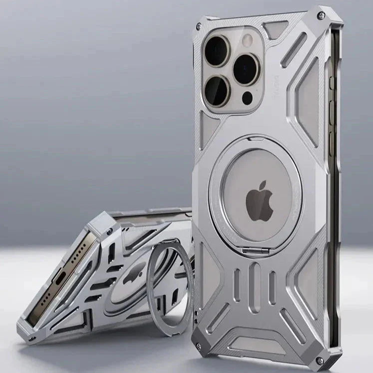 Funda para iPhone con soporte de metal Alloya 