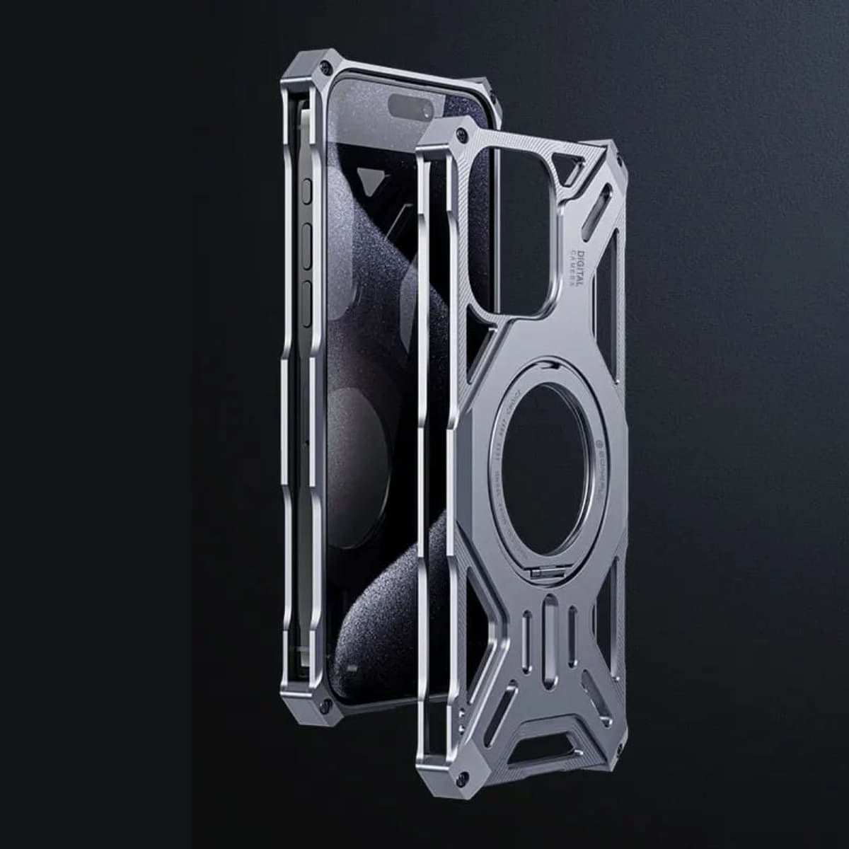 Funda para iPhone con soporte de metal Alloya 