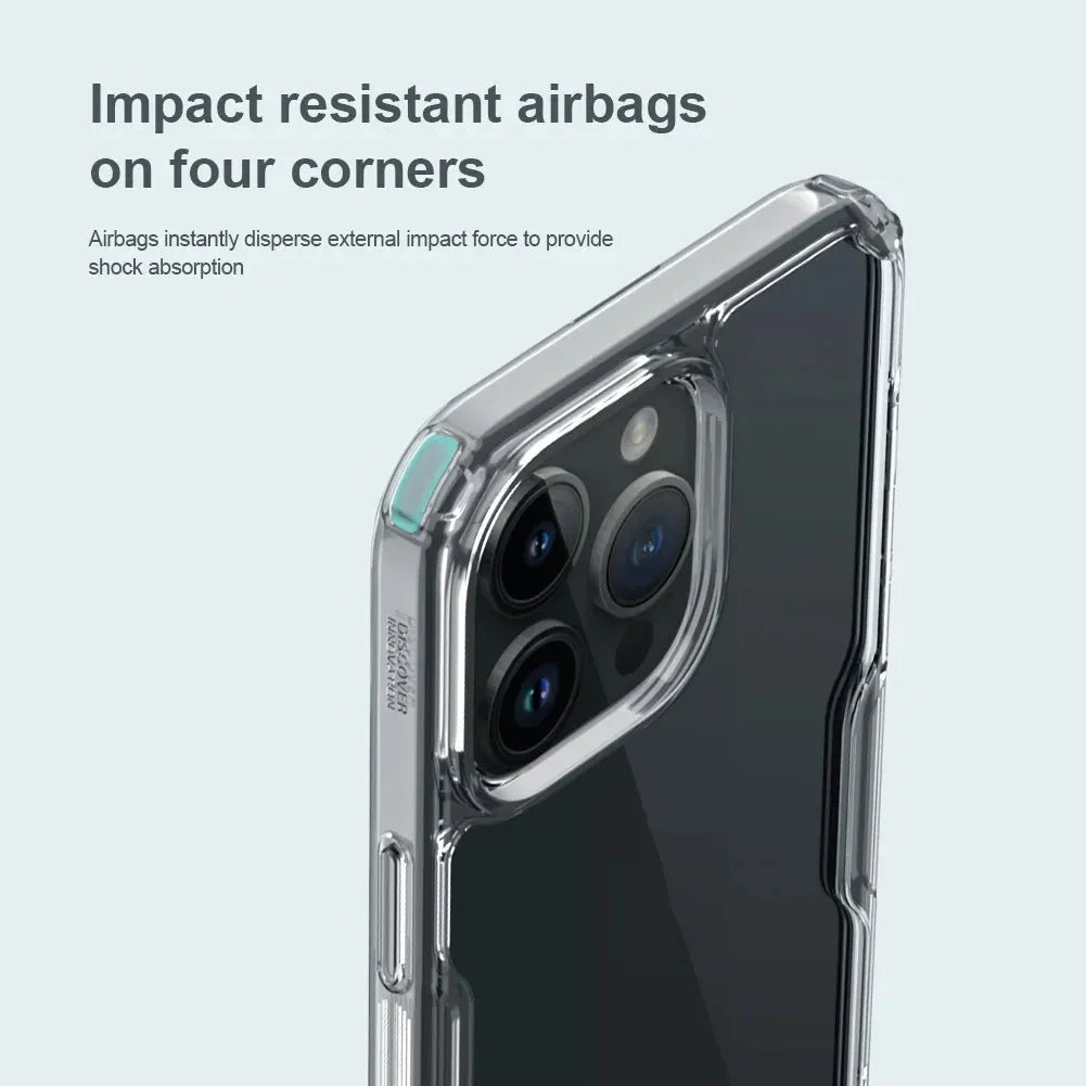 Funda anticaídas para iPhone con esquinas con airbag 