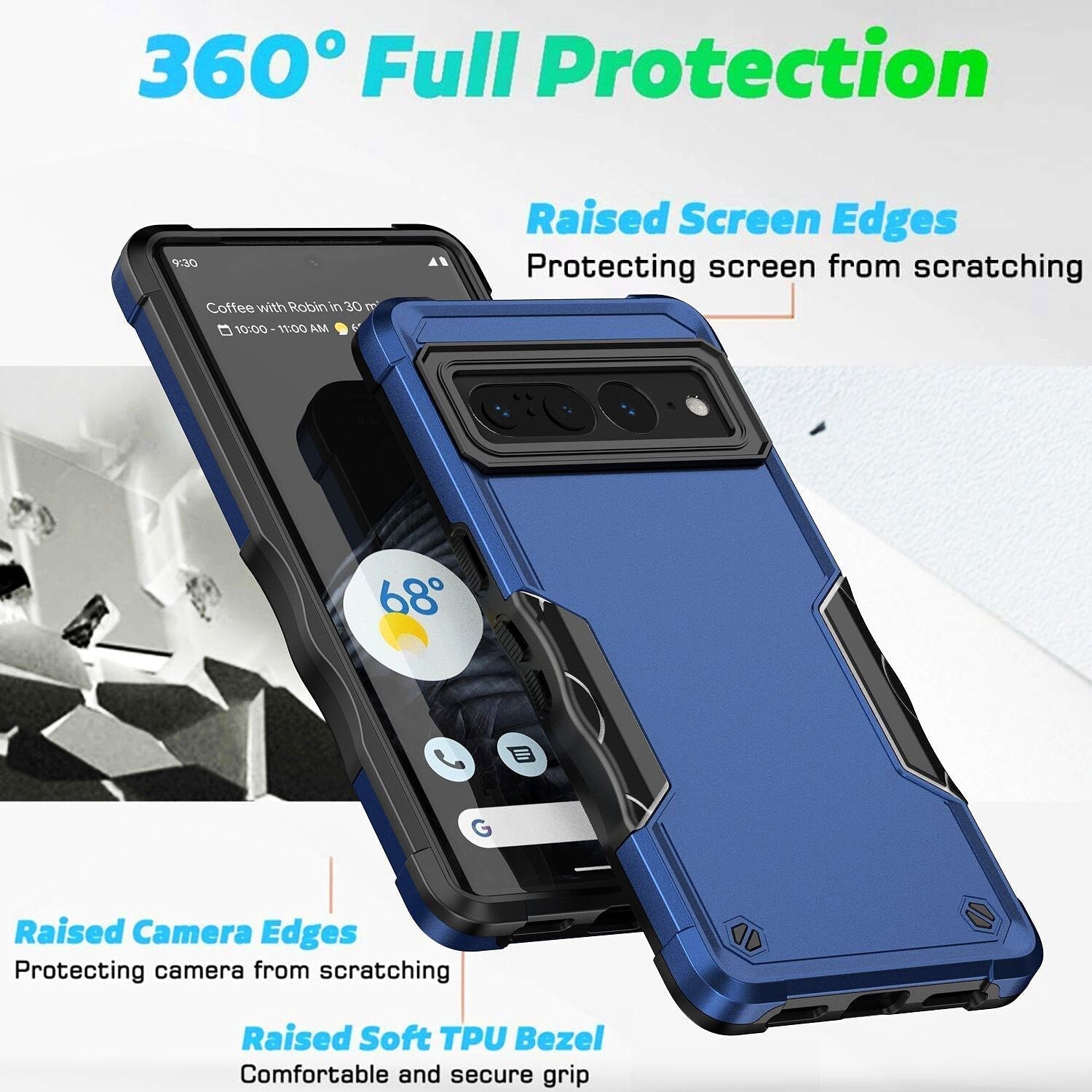 Funda protectora a prueba de golpes para Google Pixel 