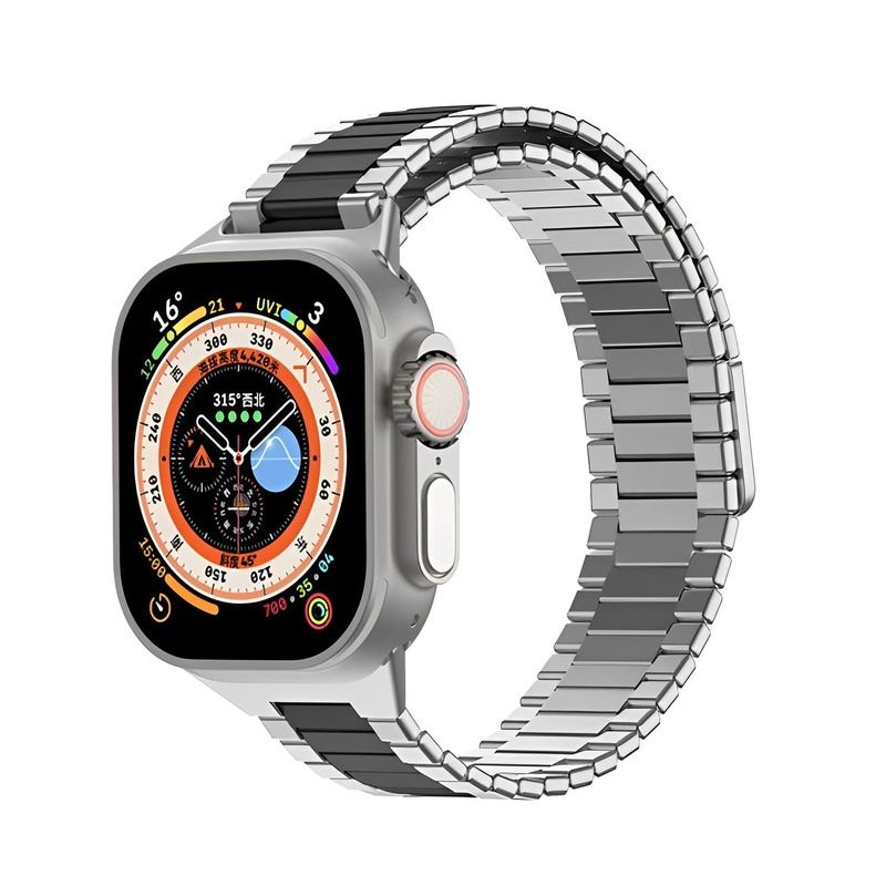 Correa magnética de acero inoxidable "Bamboo Band" para Apple Watch