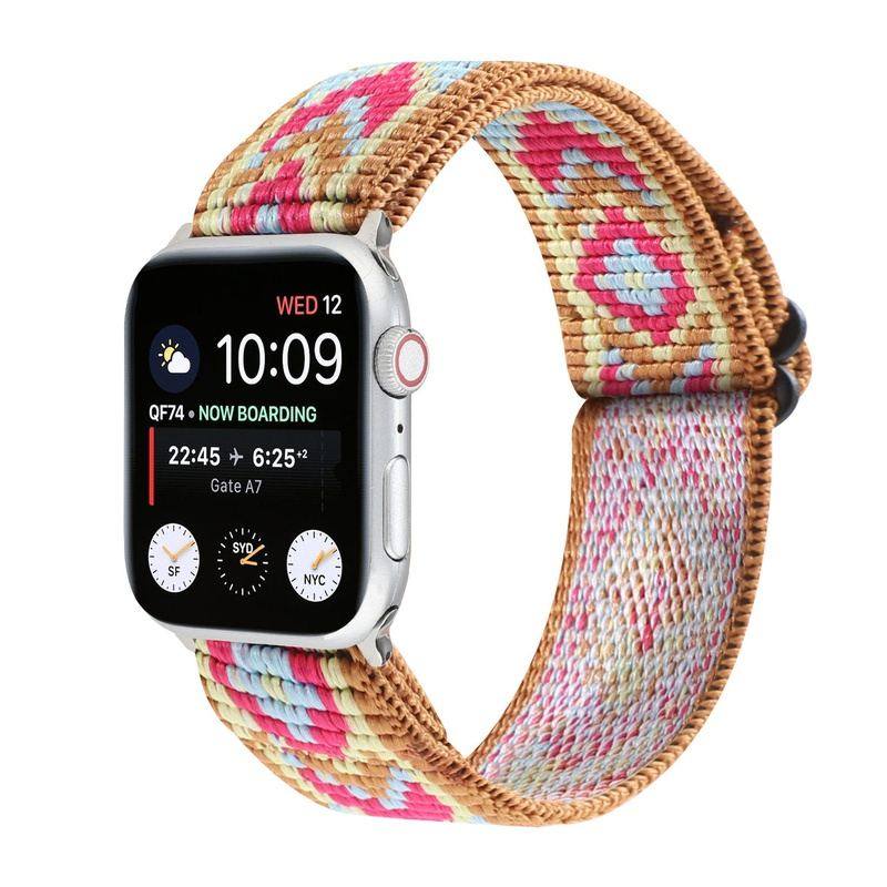 "Bohemian Band" Stretch Nylon Loop For Apple Watch