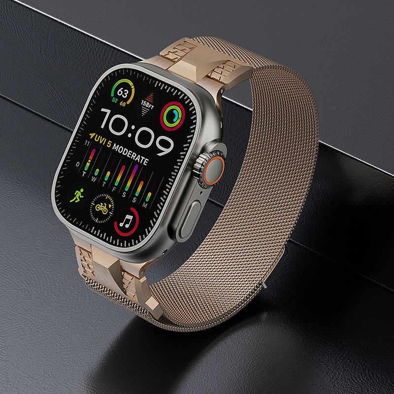 "Armored Milanese Band" Magnetic Metal Band For Apple Watch