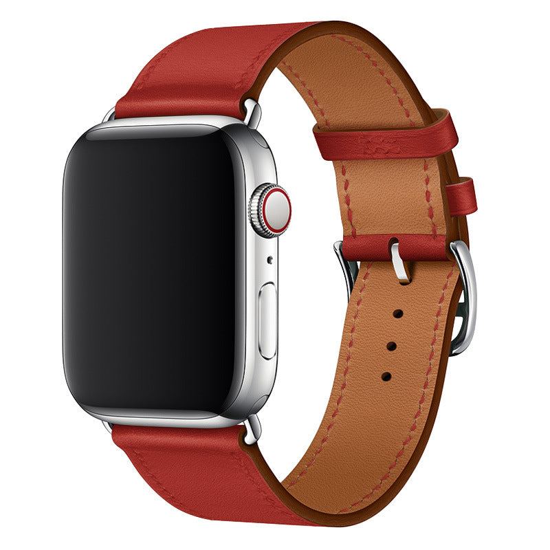 Correa de cuero tipo "Business Band" para Apple Watch