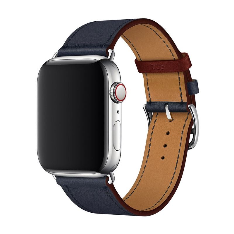 Correa de cuero tipo "Business Band" para Apple Watch