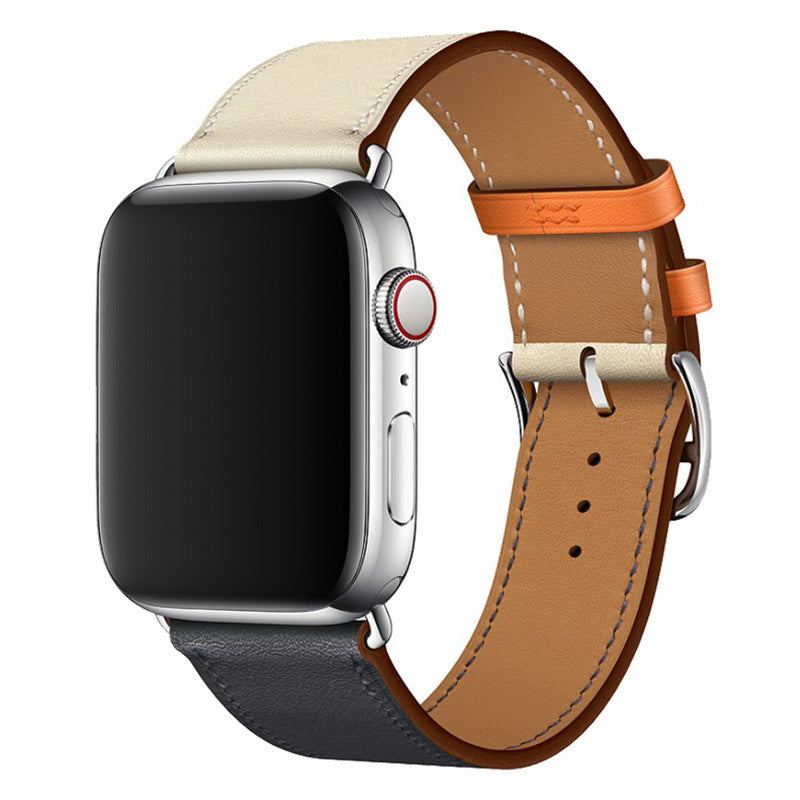 Correa de cuero tipo "Business Band" para Apple Watch