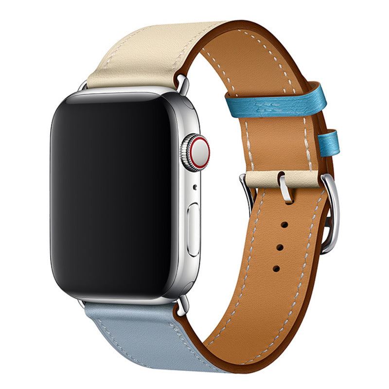 Correa de cuero tipo "Business Band" para Apple Watch