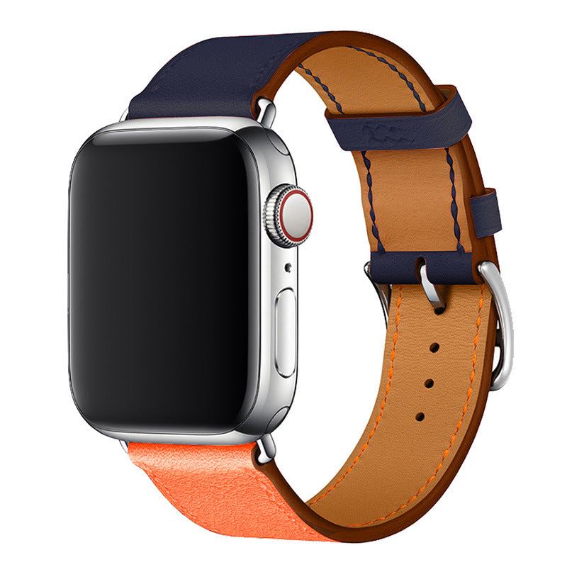 Correa de cuero tipo "Business Band" para Apple Watch