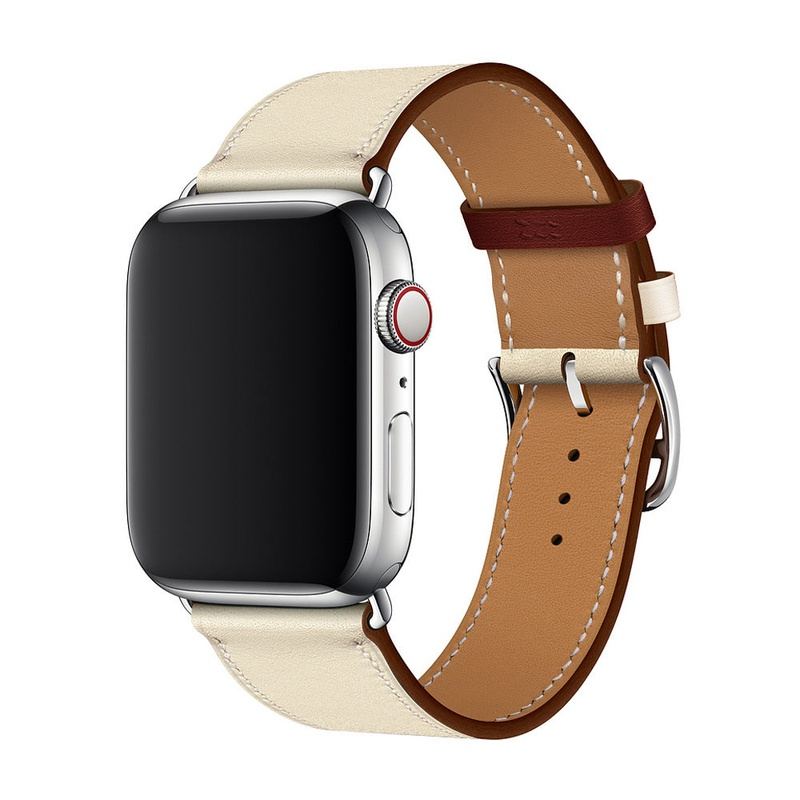 Correa de cuero tipo "Business Band" para Apple Watch