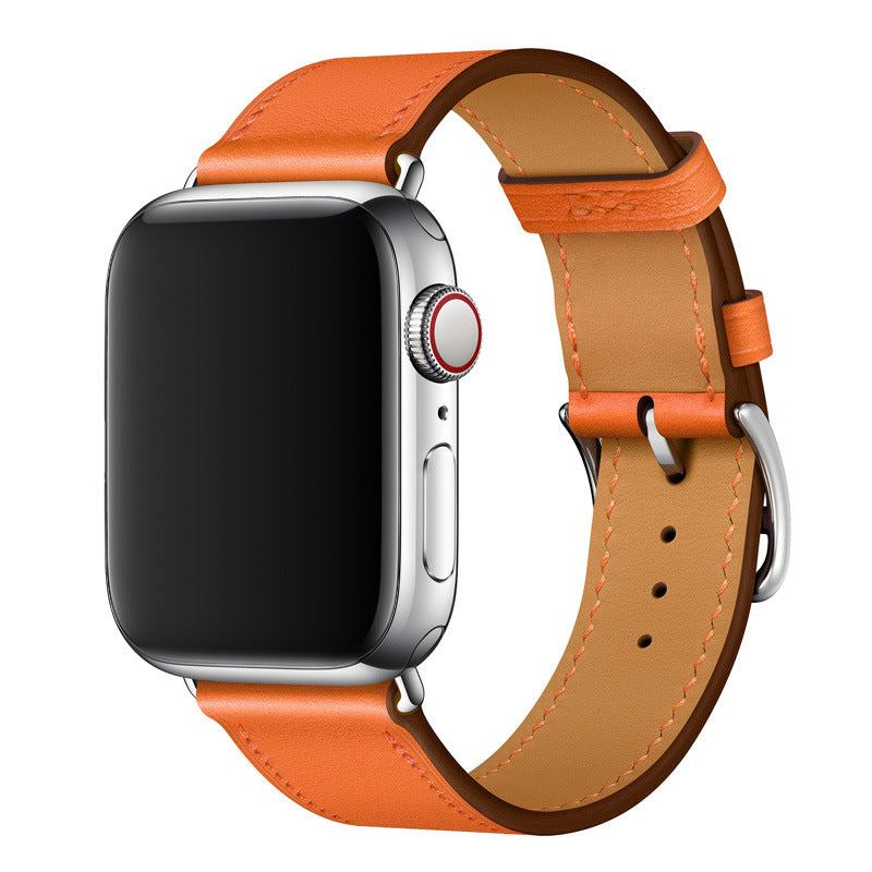 Correa de cuero tipo "Business Band" para Apple Watch