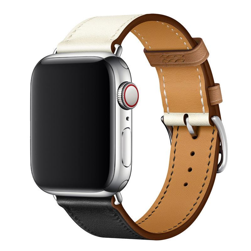 Correa de cuero tipo "Business Band" para Apple Watch