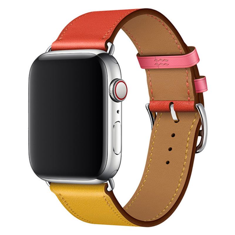 Correa de cuero tipo "Business Band" para Apple Watch