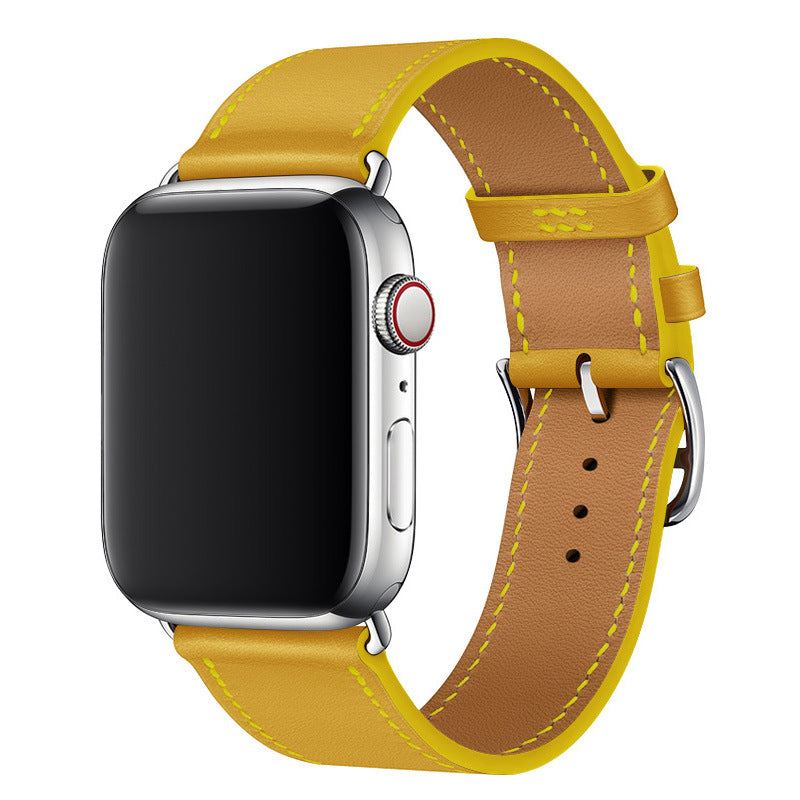 Correa de cuero tipo "Business Band" para Apple Watch