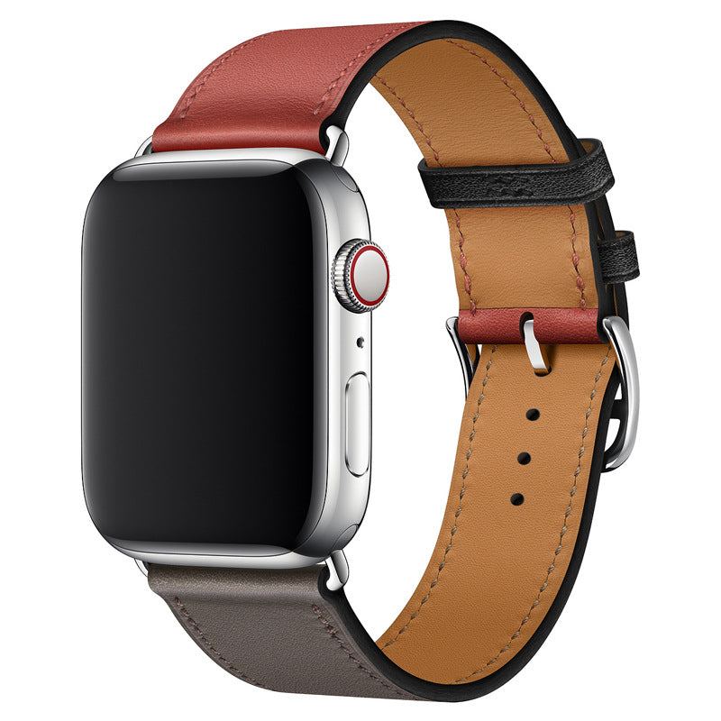 Correa de cuero tipo "Business Band" para Apple Watch