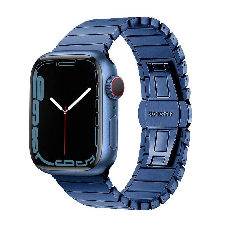 "Business Band" Metal Loop With Butterfly Clasp For Apple Watch