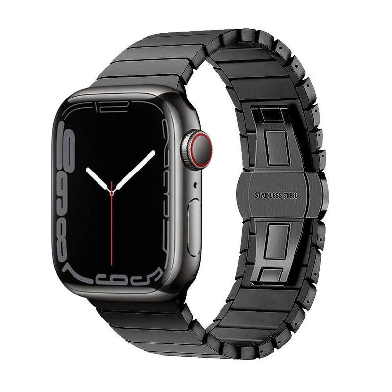 "Business Band" Metal Loop With Butterfly Clasp For Apple Watch