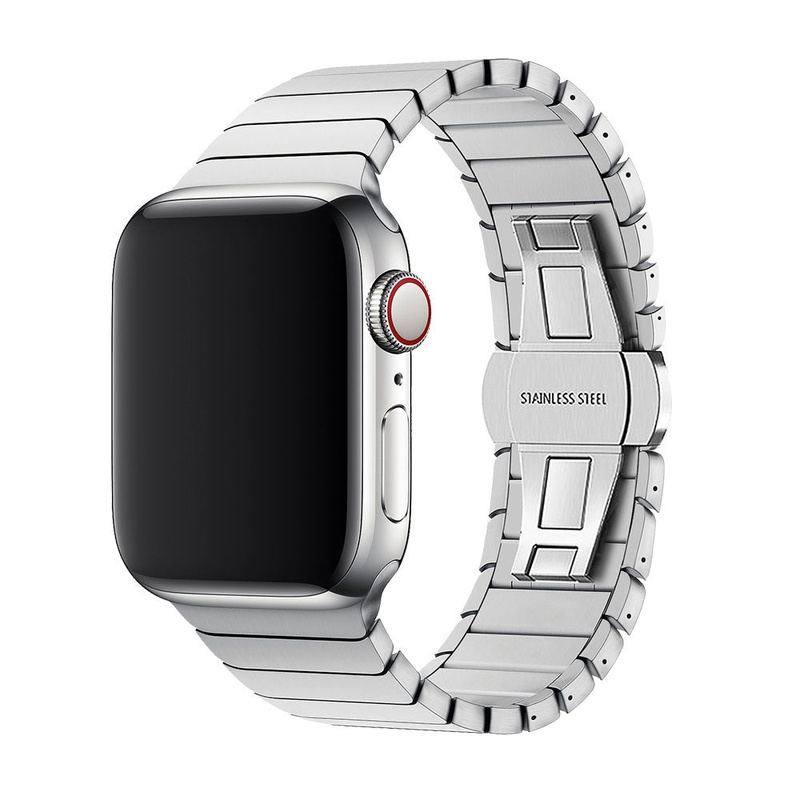 "Business Band" Metal Loop With Butterfly Clasp For Apple Watch