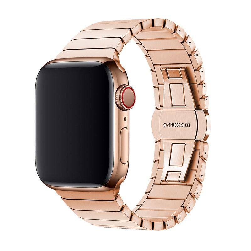 "Business Band" Metal Loop With Butterfly Clasp For Apple Watch