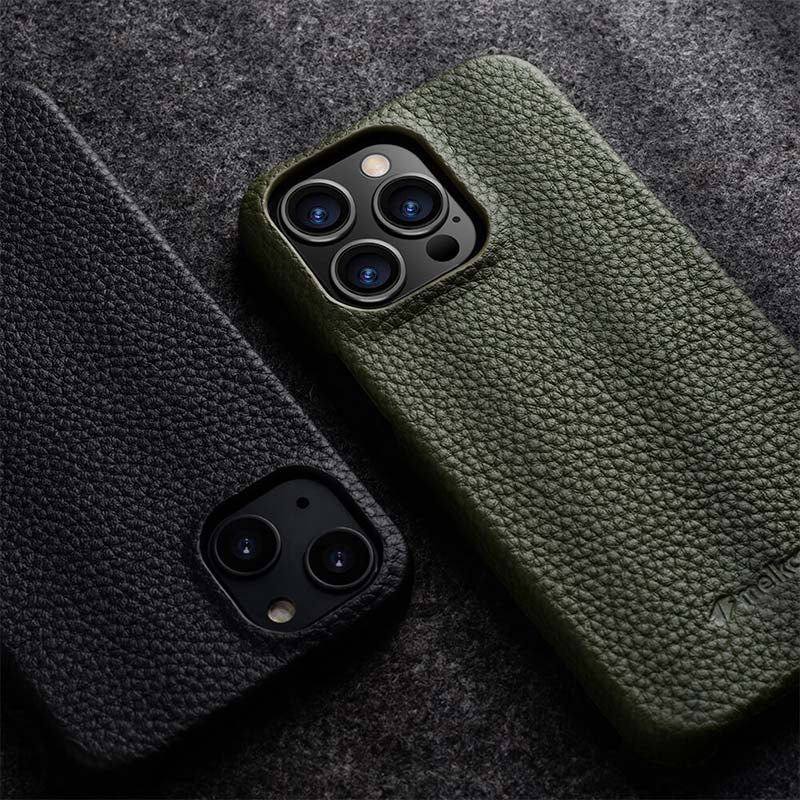 Anti-Shatter Leather Phone Case for iPhone