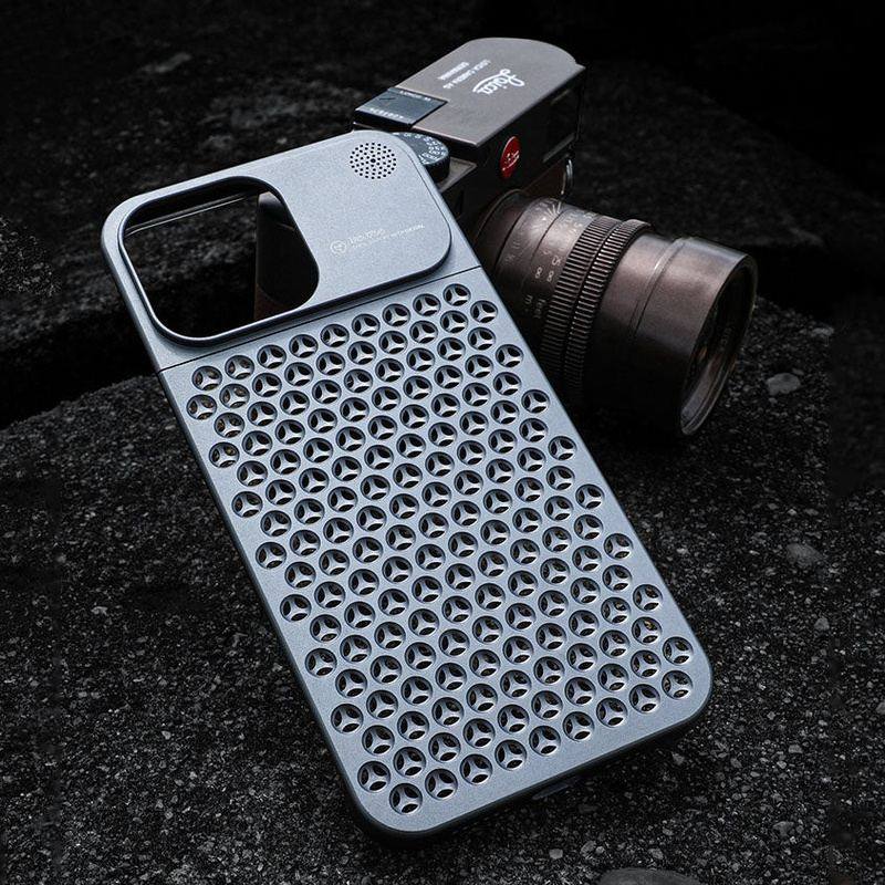 Estuche para iPhone de aleación de aluminio anticaídas y disipación de calor