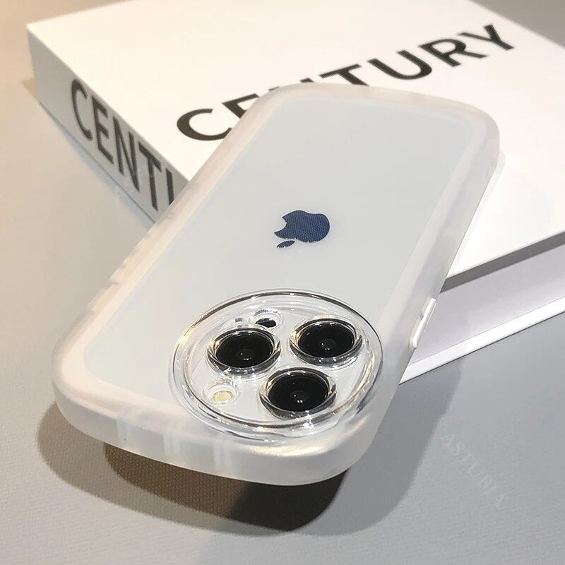 Circle Camera Protection Clear Case For iPhone