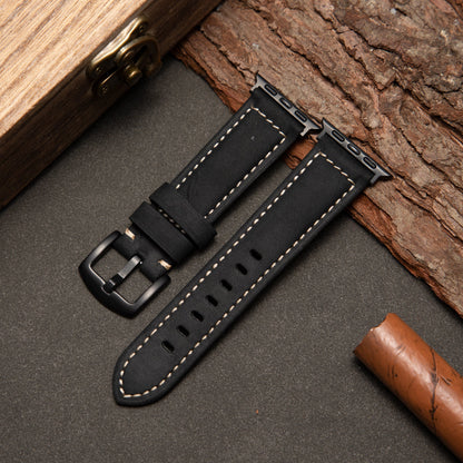 Correa de cuero vintage para Apple Watch: diseño esmerilado