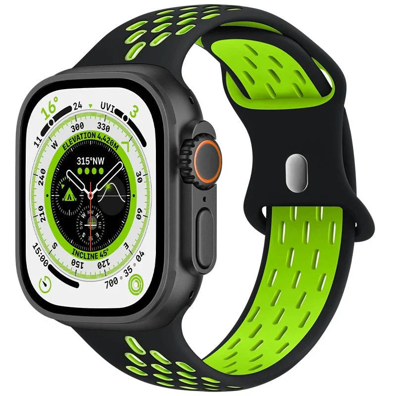 "Colorful Sport Band" Breathable And Sweat-absorbent Silicone Band For Apple Watch