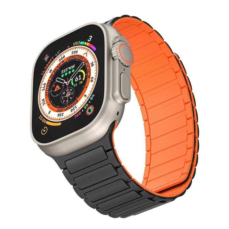 "Contrasting Colors" Magnetic Silicone Band For Apple Watch